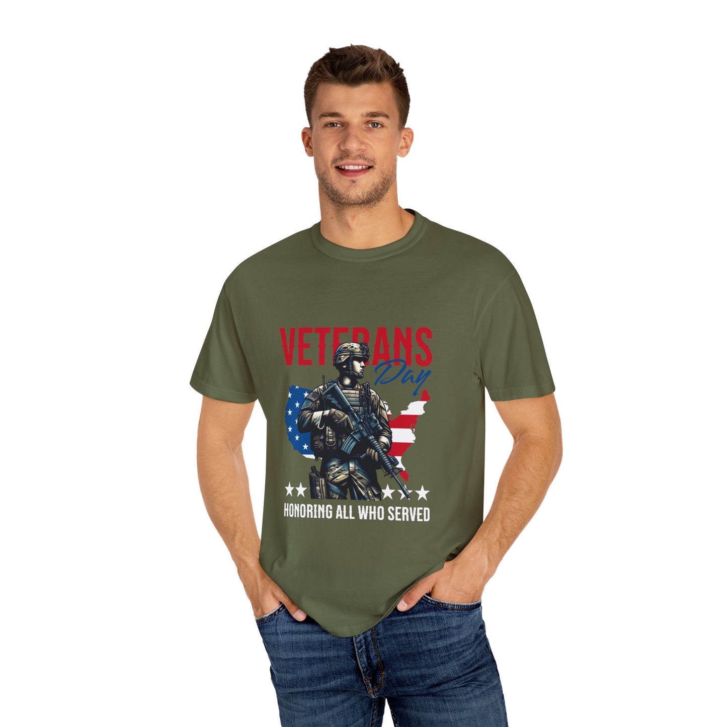 Veterans Day Unisex Garment-Dyed T-Shirt – Honoring All Who Served