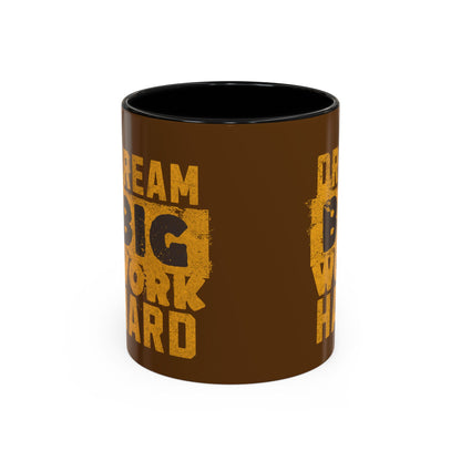 Motivational Coffee Mug - "Dream Big, Work Hard" - Perfect for Daily Inspiration