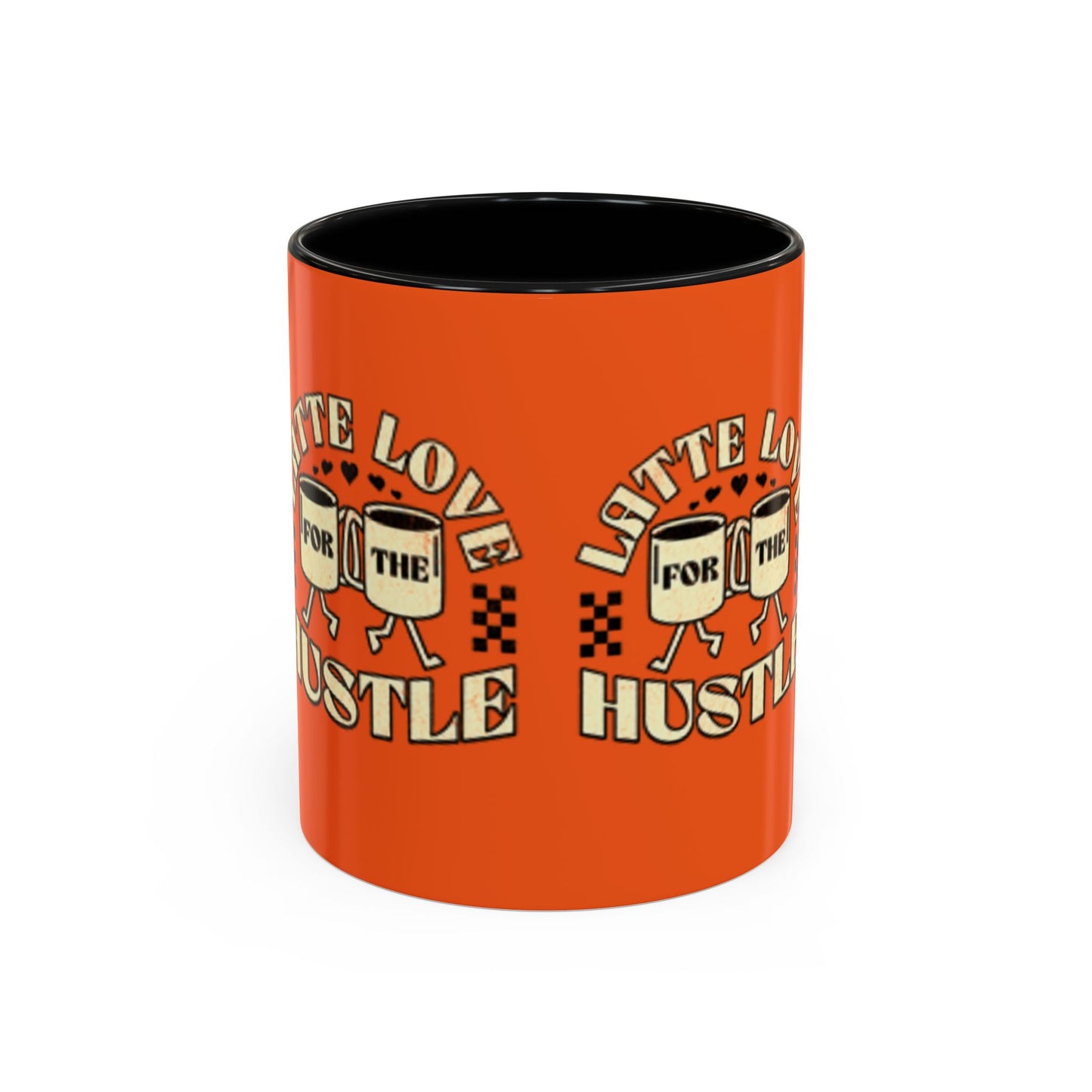 Latte Love Hustle Accent Coffee Mug - Perfect Gift for Coffee Lovers