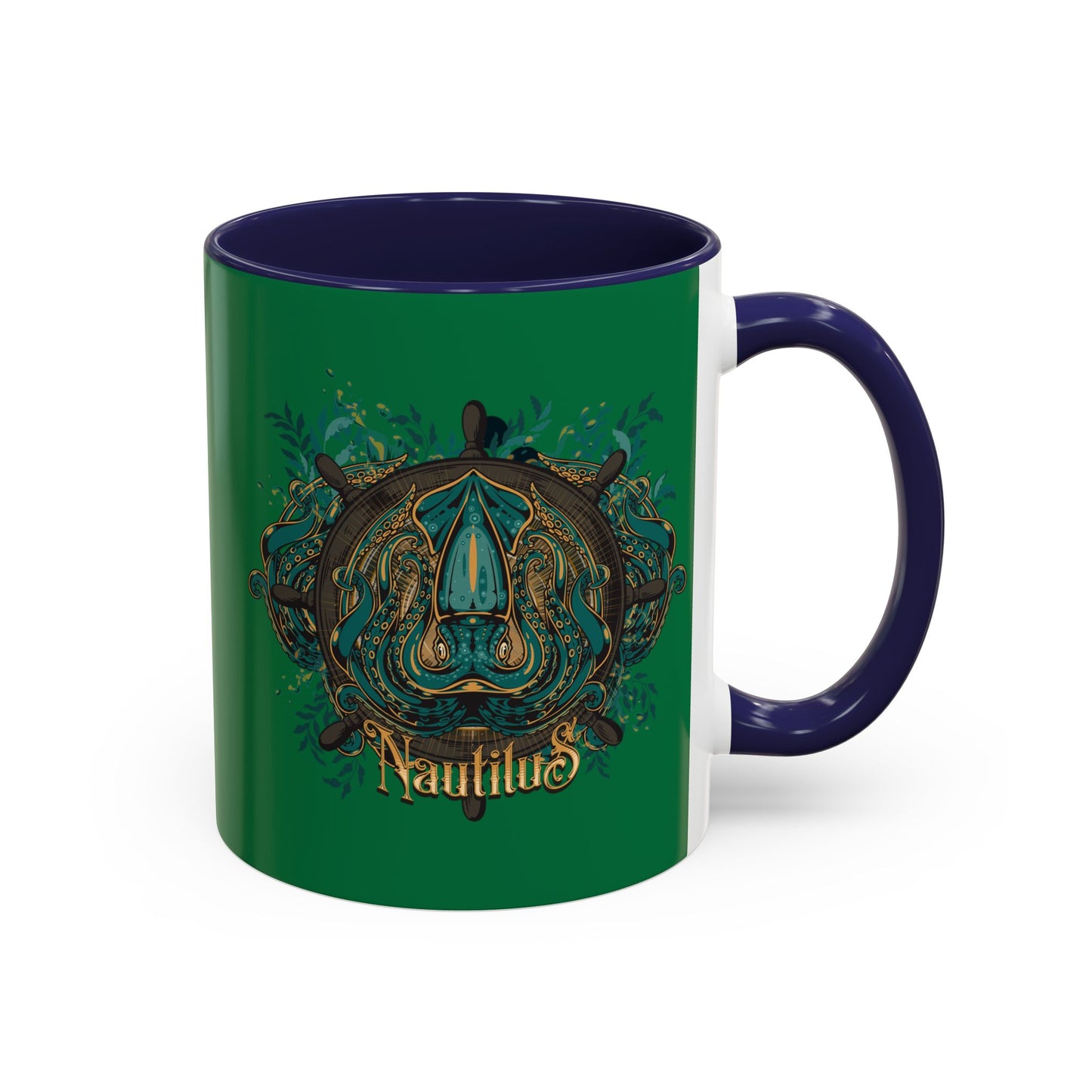 Nautilus Design Accent Coffee Mug - Unique 11/15oz Collector's Drinkware