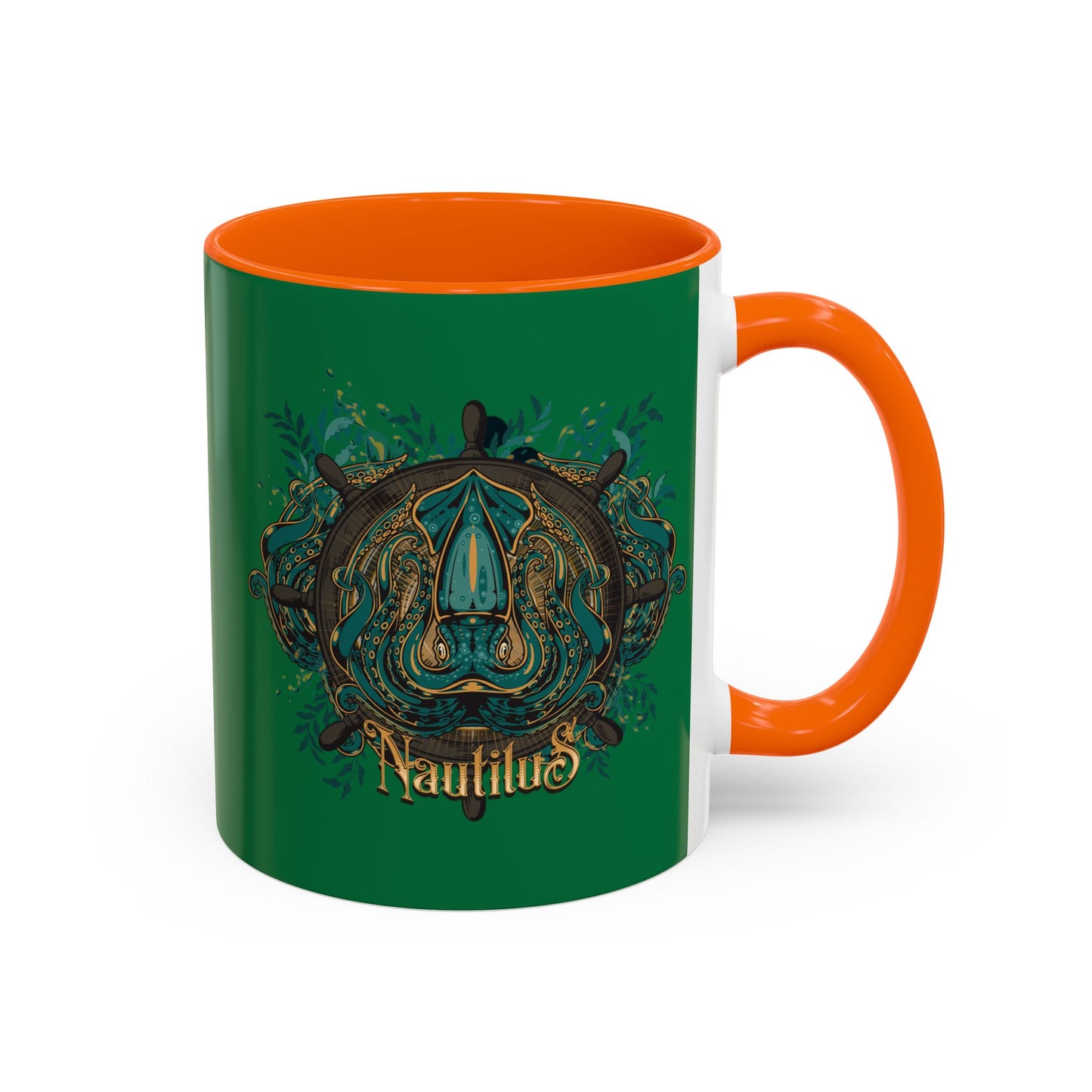 Nautilus Design Accent Coffee Mug - Unique 11/15oz Collector's Drinkware