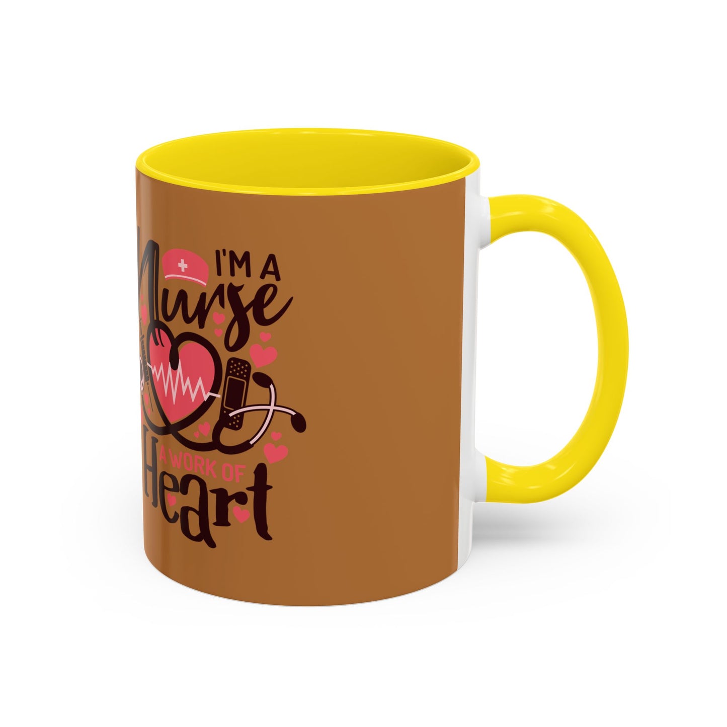 Nurse Heart Accent Coffee Mug - Perfect Gift for Healthcare Heroes