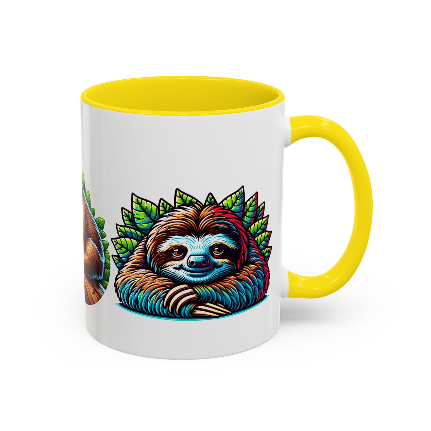 Charming Sloth Accent Coffee Mug – Perfect Gift for Nature Lovers