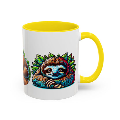 Charming Sloth Accent Coffee Mug – Perfect Gift for Nature Lovers