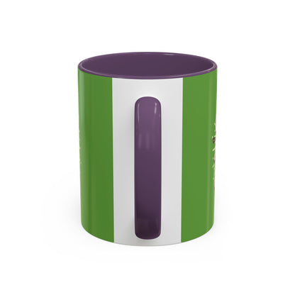 Coffee Is My Daily Energy Mug - Fun Green Accent Coffee Cup for Coffee Lovers