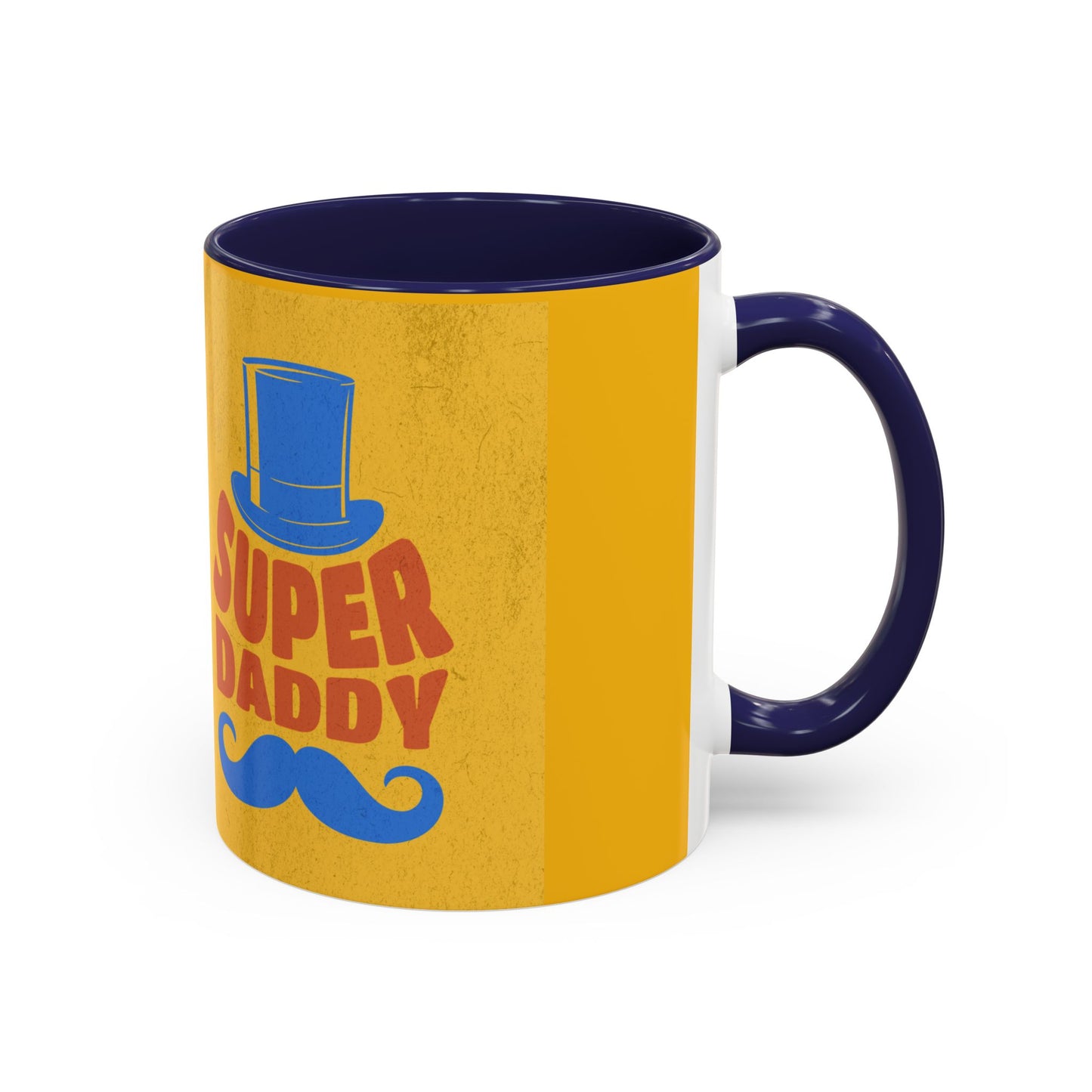 Super Daddy Accent Coffee Mug - Fun Gift for Father's Day