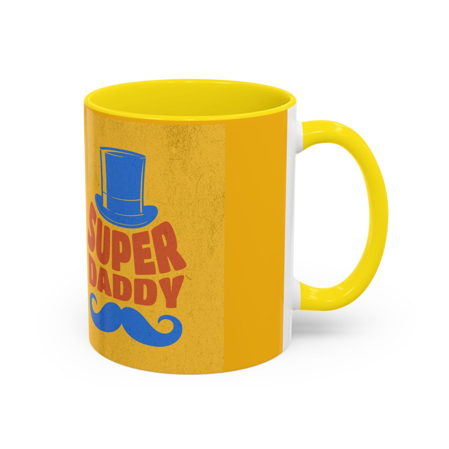 Super Daddy Accent Coffee Mug - Fun Gift for Father's Day