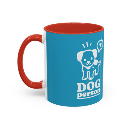 Dog Person Accent Coffee Mug - Perfect Gift for Dog Lovers, 11 & 15oz