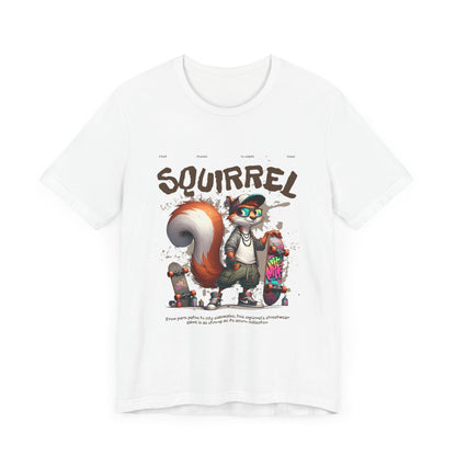 Cool Squirrel Graphic Tee for Skateboard Enthusiasts