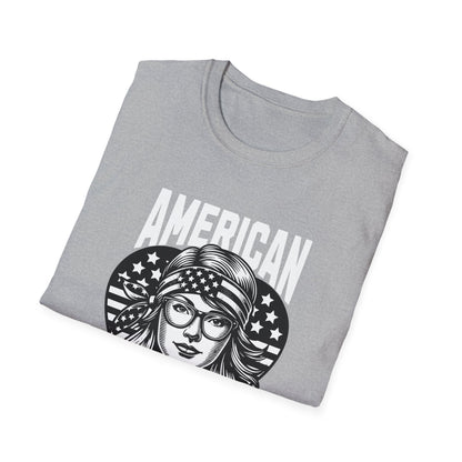 American Girl Graphic Unisex Softstyle T-Shirt - Perfect for Summer Celebrations