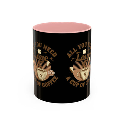 Love & Coffee Accent Mug - Perfect Gift for Coffee Lovers