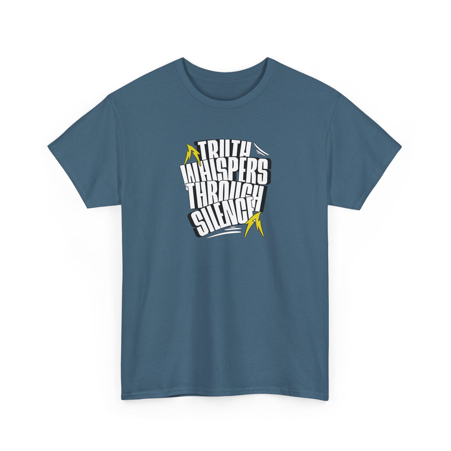 Truth Whispers Heavy Cotton Men T-shirt  - Bold Graphic T-Shirt for Everyday Wear