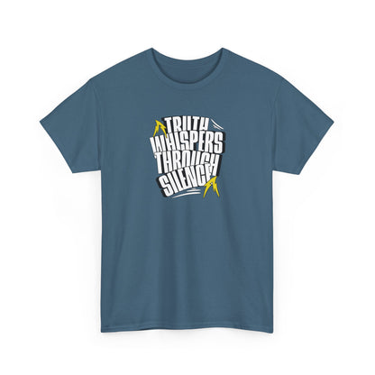 Truth Whispers Heavy Cotton Men T-shirt  - Bold Graphic T-Shirt for Everyday Wear