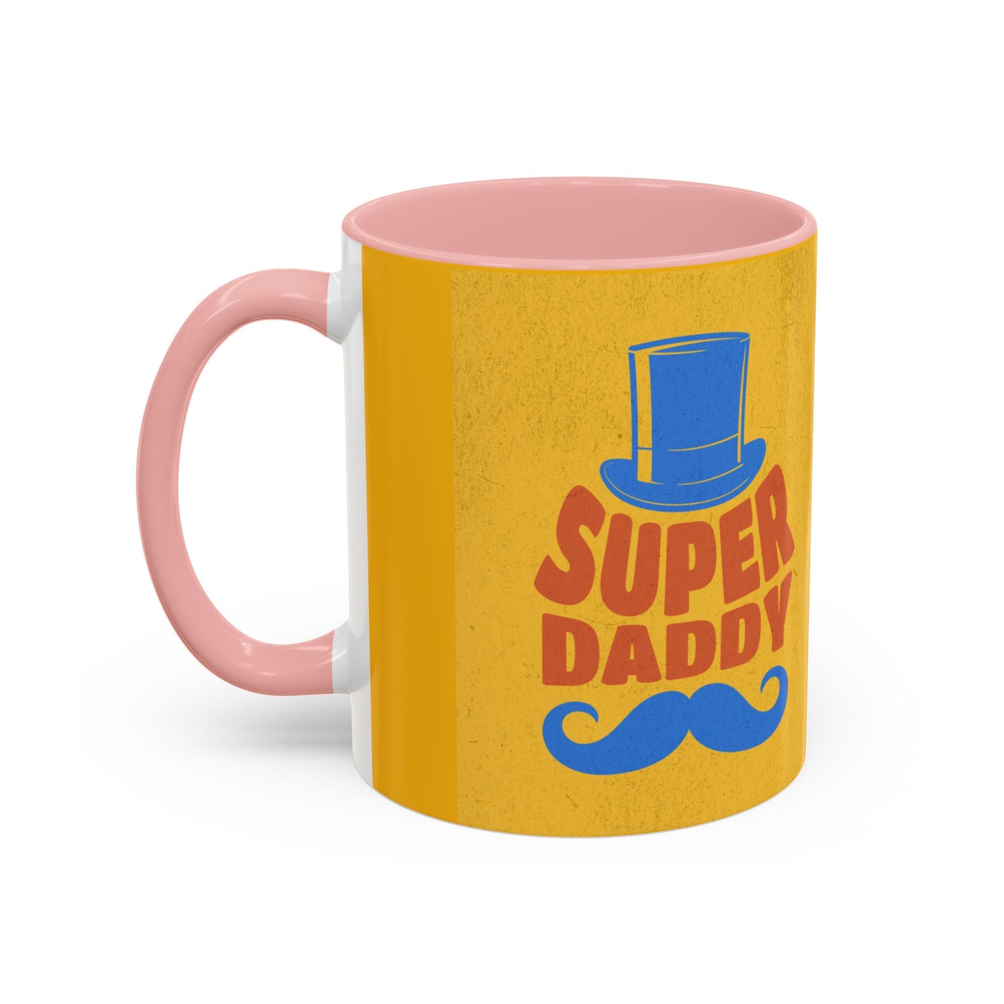 Super Daddy Accent Coffee Mug - Fun Gift for Father's Day