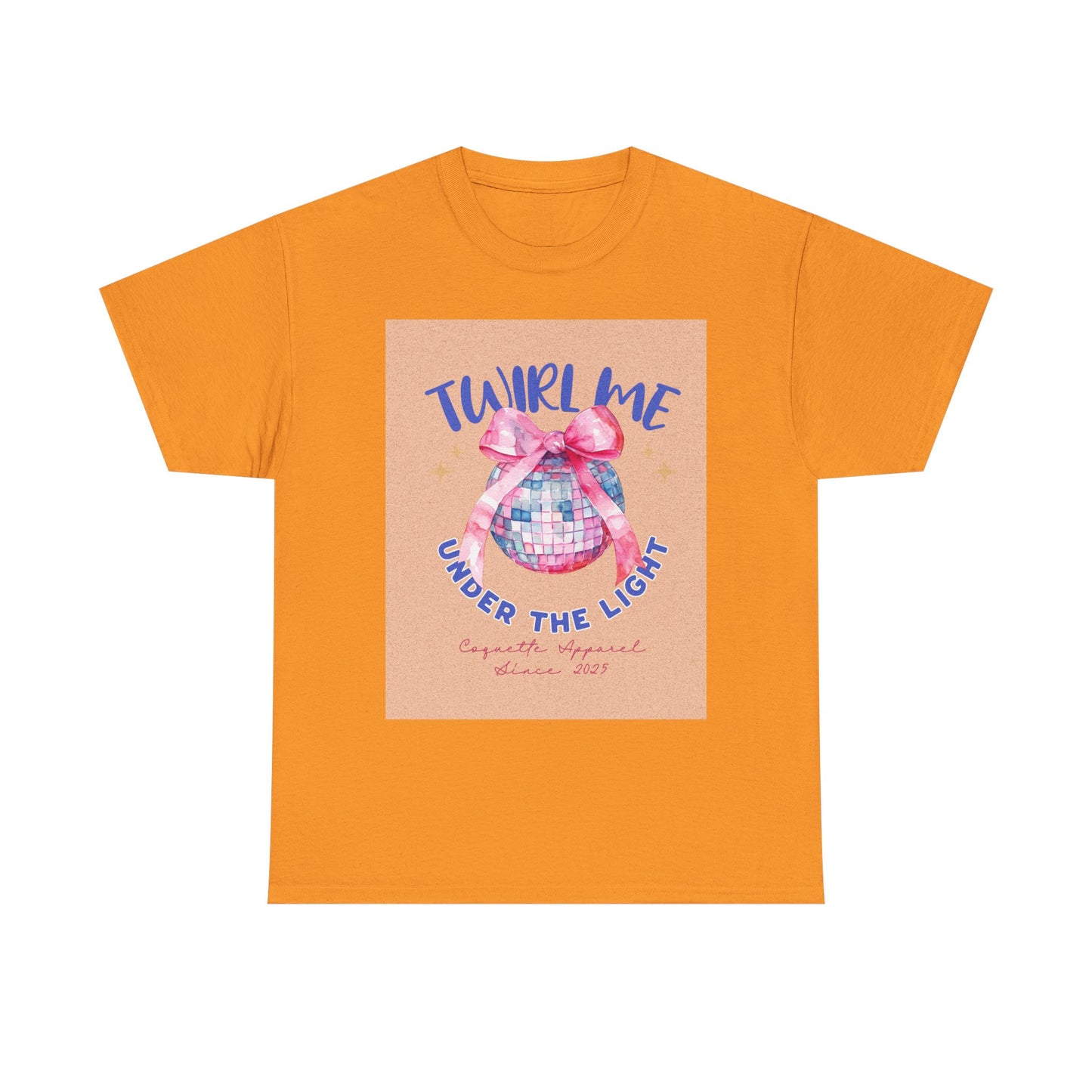 Twirl Me Under the Light women Heavy Cotton Tee - Fun Dance Party Shirt