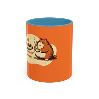 Daily Dose of Cuteness Coffee Mug - 11oz & 15oz - Perfect for Cat Lovers