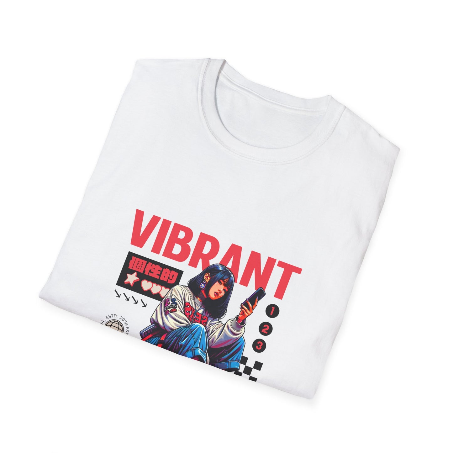 Vibrant Unisex Softstyle T-Shirt - Graphic Tee for Artistic Souls