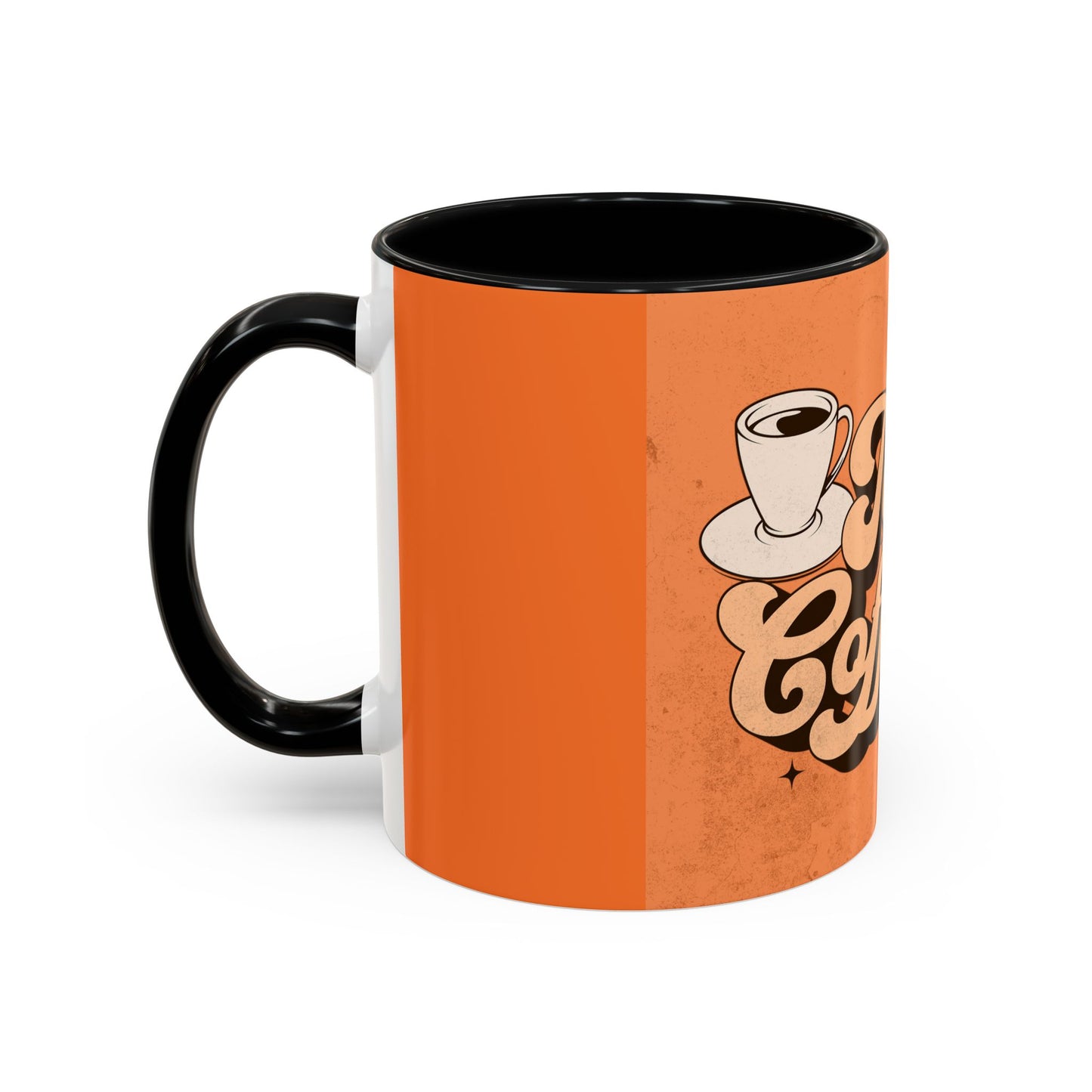 Time for Coffee Accent Mug - 11oz & 15oz - Fun Retro Coffee Cup for Coffee Lovers