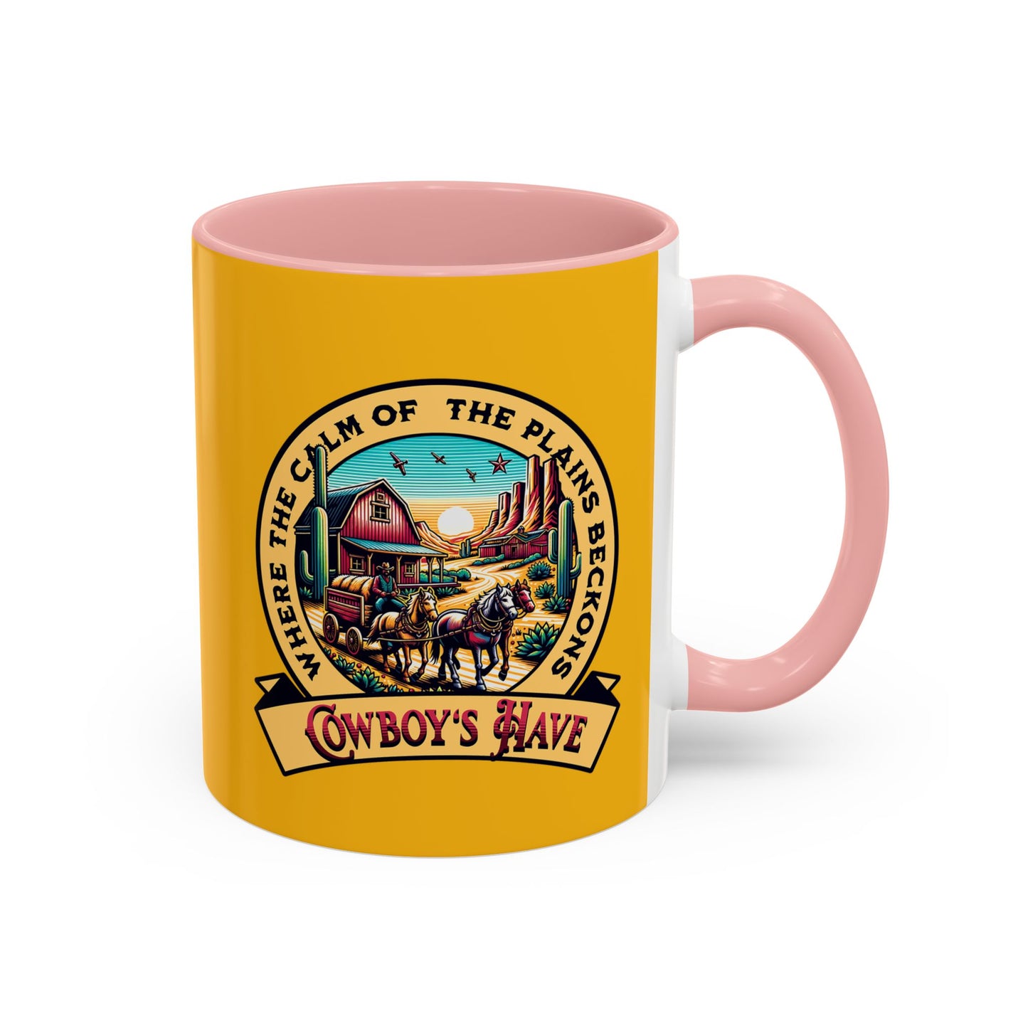 Western-Themed Accent Coffee Mug - Cowboy's Haven Design