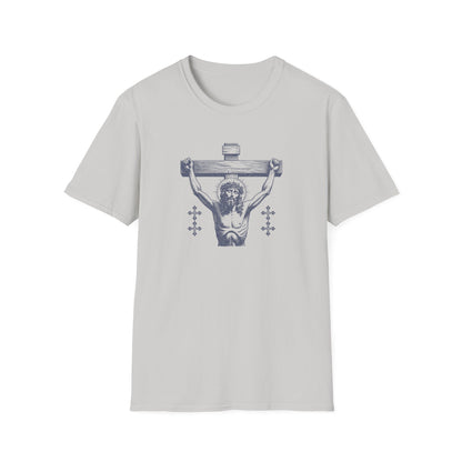 Unisex Softstyle T-Shirt - Vintage Jesus Graphic Tee