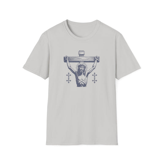 Unisex Softstyle T-Shirt - Vintage Jesus Graphic Tee