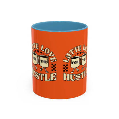 Latte Love Hustle Accent Coffee Mug - Perfect Gift for Coffee Lovers