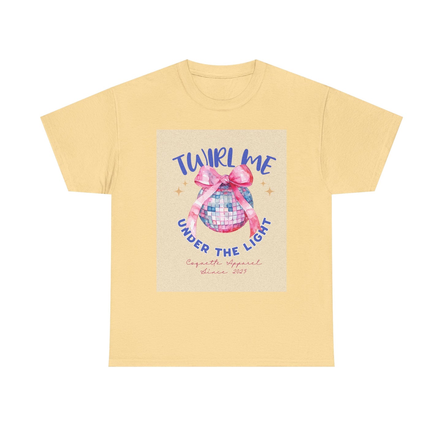 Twirl Me Under the Light women Heavy Cotton Tee - Fun Dance Party Shirt