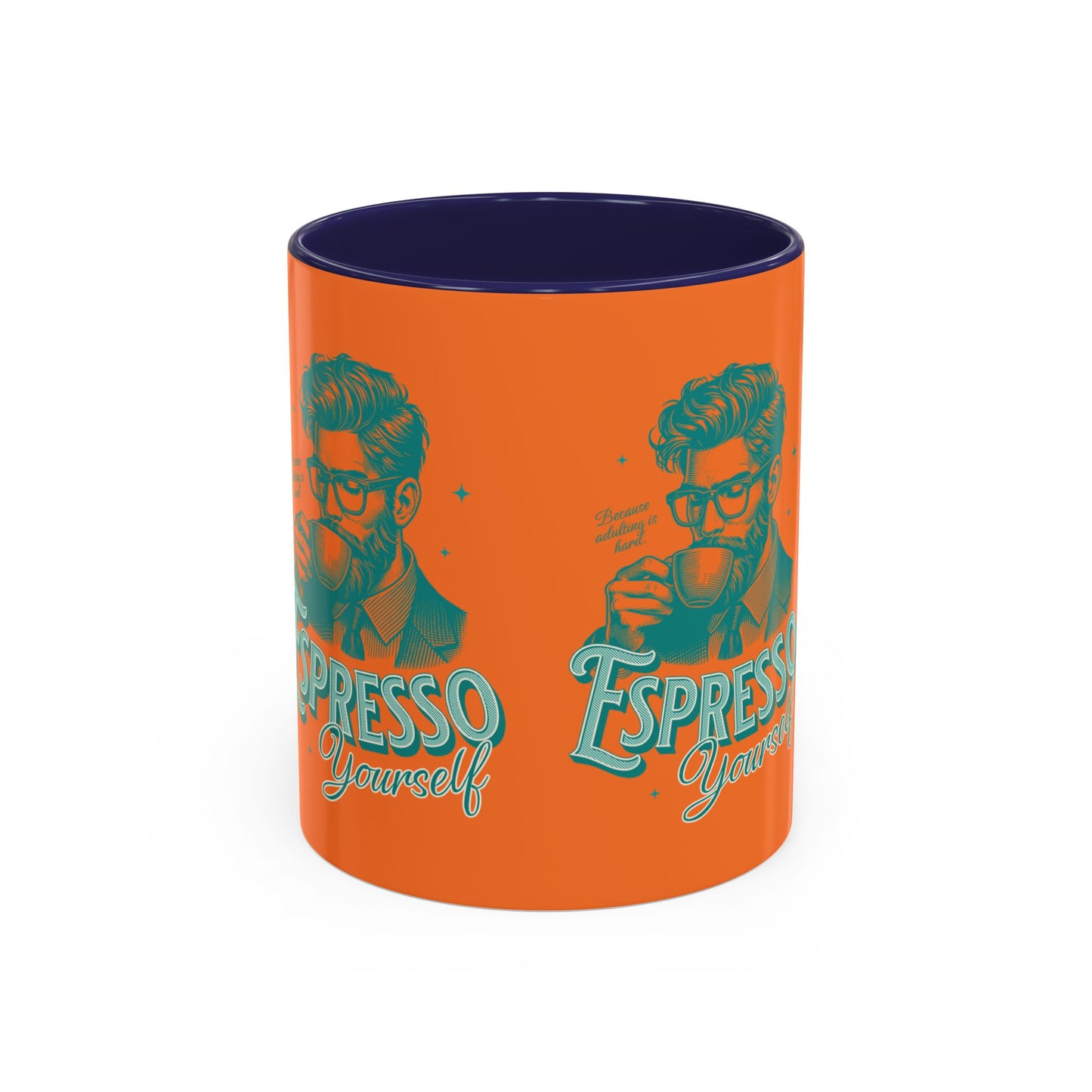 Retro Espresso Yourself Coffee Mug - Vibrant 11oz & 15oz