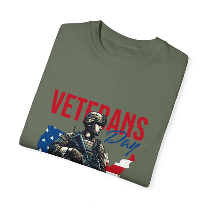 Veterans Day Unisex Garment-Dyed T-Shirt – Honoring All Who Served