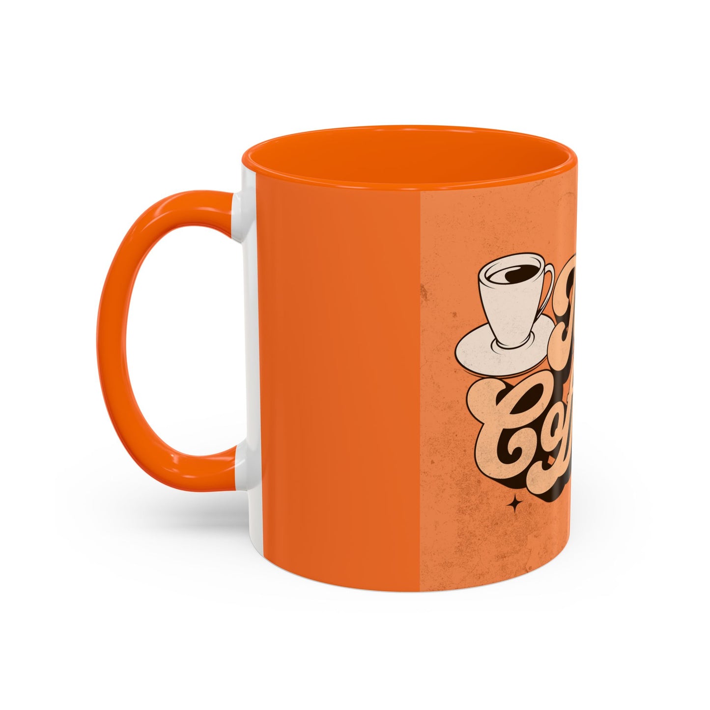 Time for Coffee Accent Mug - 11oz & 15oz - Fun Retro Coffee Cup for Coffee Lovers