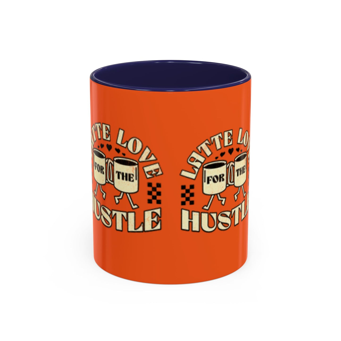 Latte Love Hustle Accent Coffee Mug - Perfect Gift for Coffee Lovers