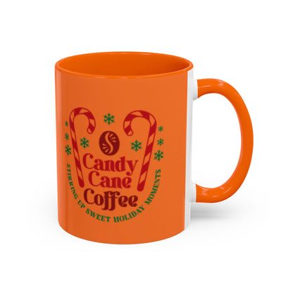 Candy Cane Coffee Holiday Mug – 11oz & 15oz Accent Coffee Cups