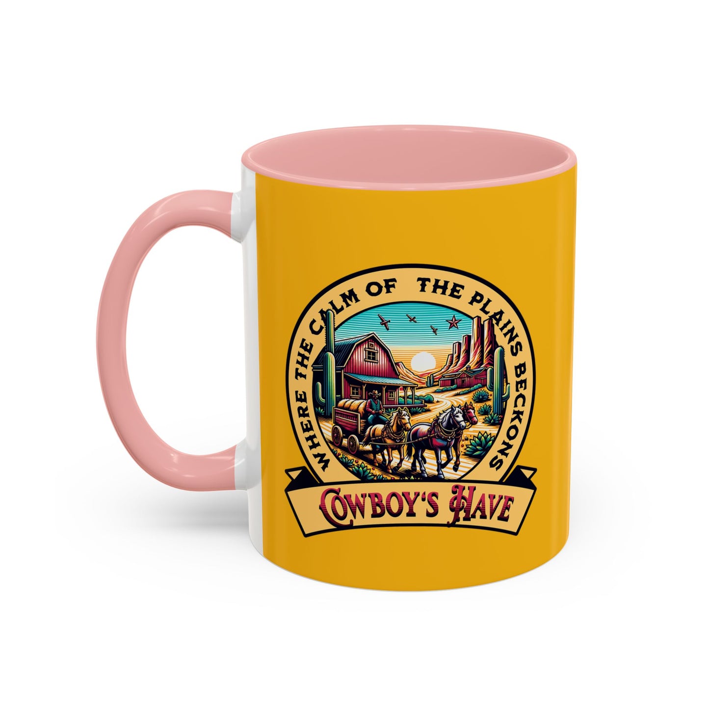 Western-Themed Accent Coffee Mug - Cowboy's Haven Design