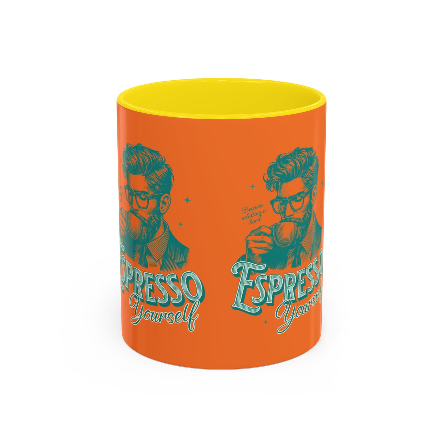 Retro Espresso Yourself Coffee Mug - Vibrant 11oz & 15oz