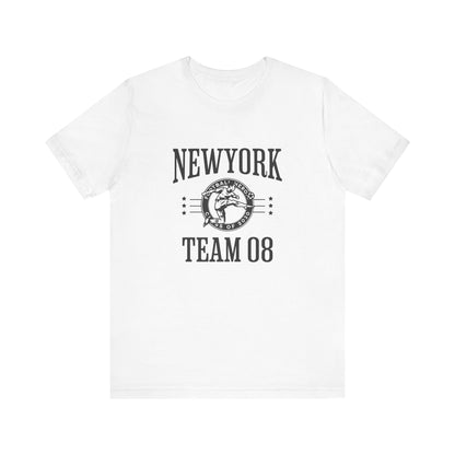 Unisex Jersey Short Sleeve Tee - New York Team 08 Basketball