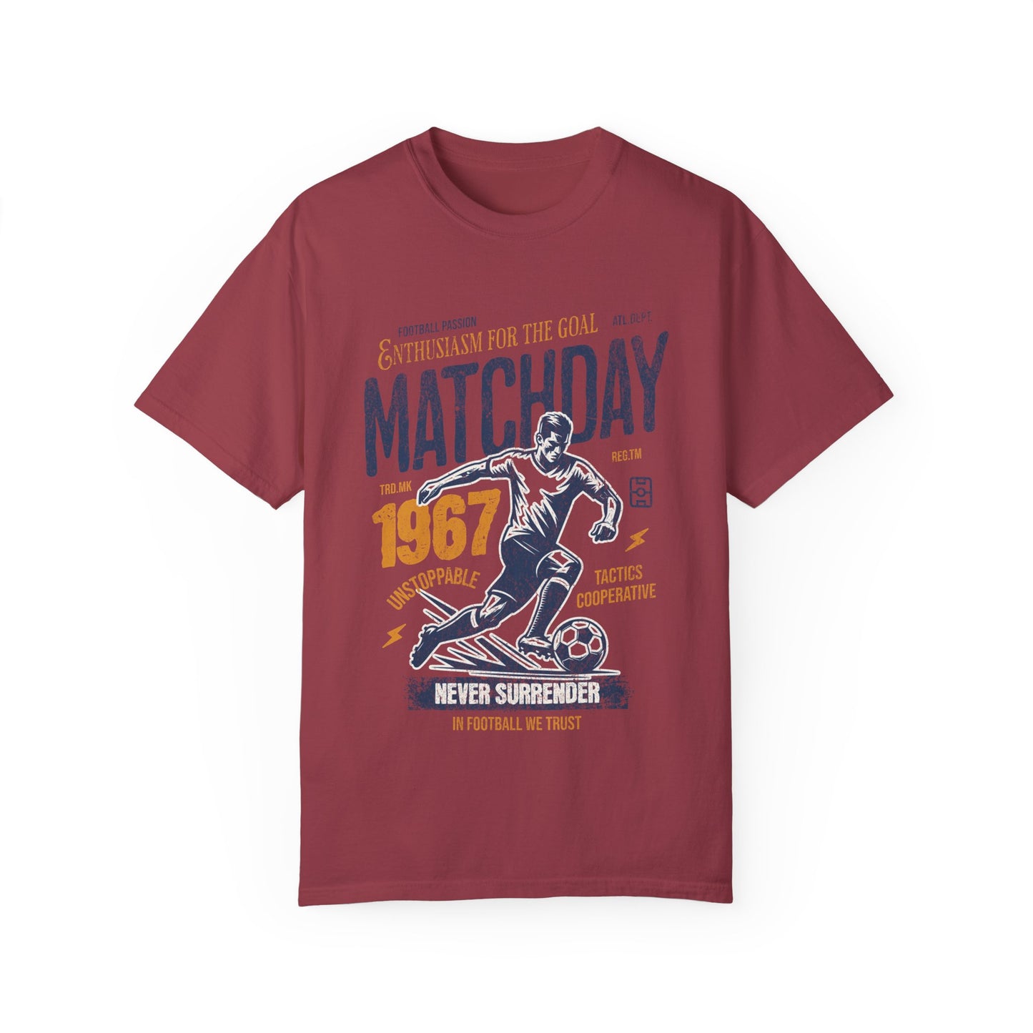 Matchday Enthusiast Unisex Garment-Dyed T-Shirt - Football Passion 1967