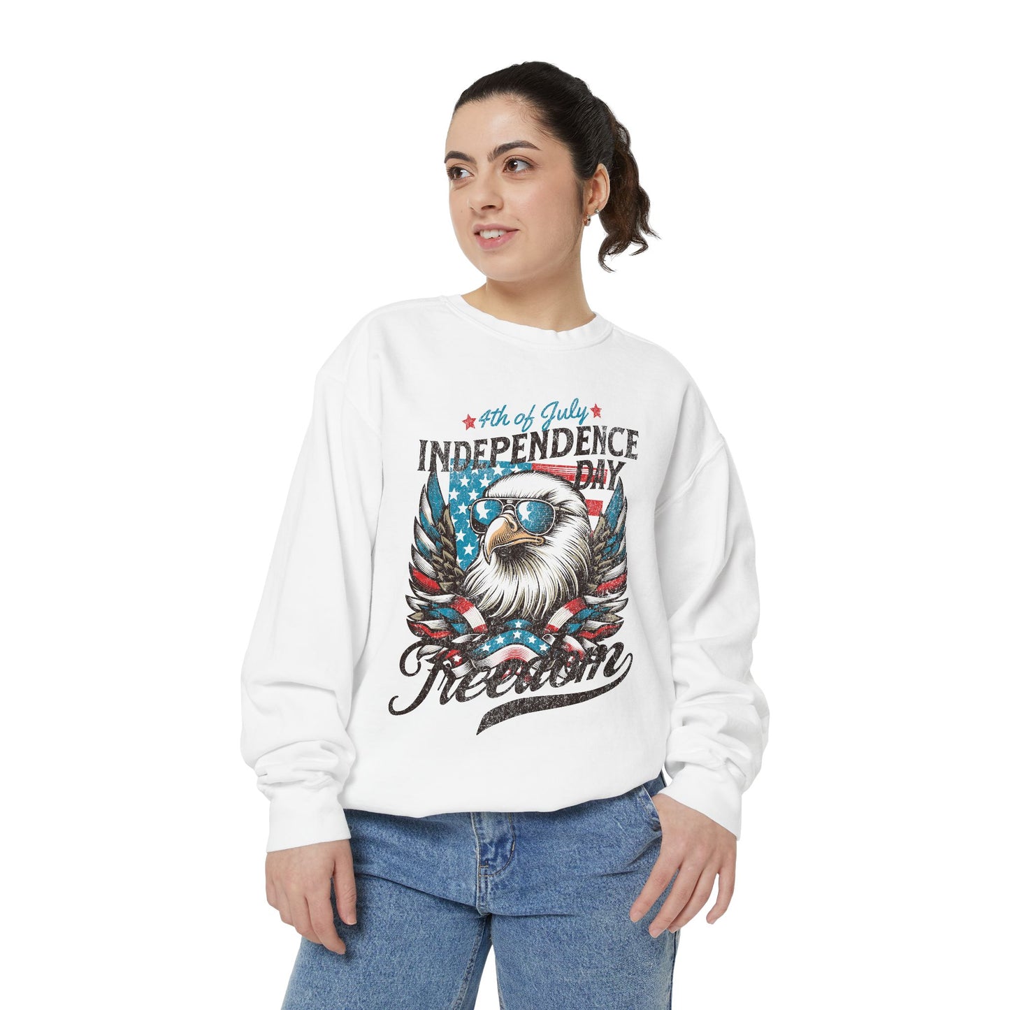 Unisex Eagle Independence Day Sweatshirt - Celebrate Freedom in Style