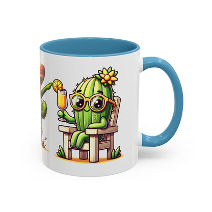 Fun Cactus Coffee Mug - 11oz & 15oz - Perfect for Summer Vibes