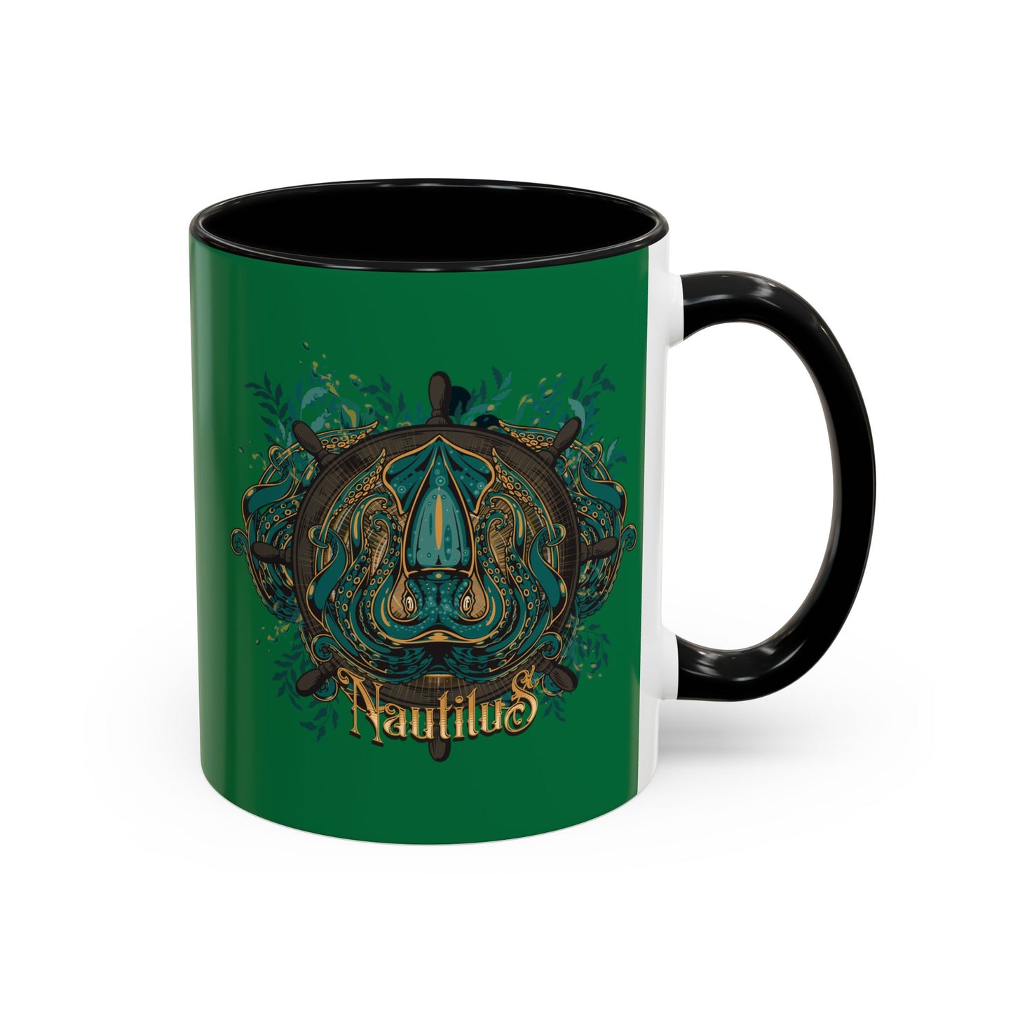 Nautilus Design Accent Coffee Mug - Unique 11/15oz Collector's Drinkware