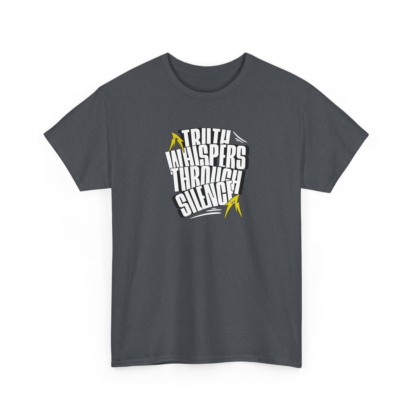 Truth Whispers Heavy Cotton Men T-shirt  - Bold Graphic T-Shirt for Everyday Wear