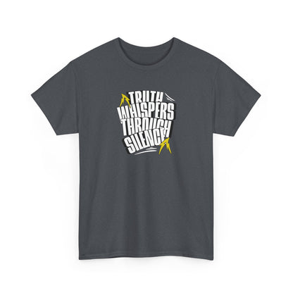 Truth Whispers Heavy Cotton Men T-shirt  - Bold Graphic T-Shirt for Everyday Wear