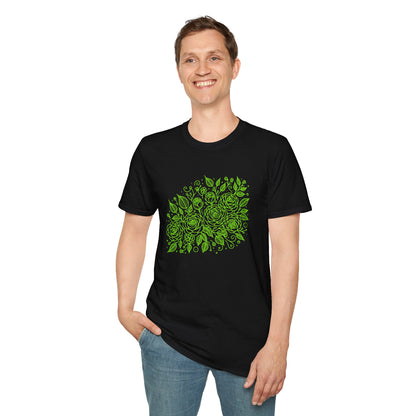 rose Floral Unisex Softstyle T-Shirt - Perfect for Nature Lovers