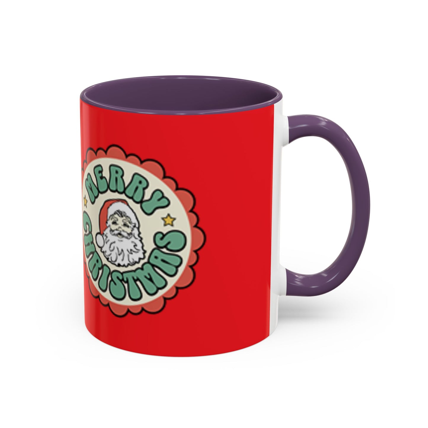 Merry Christmas Accent Coffee Mug – Festive 11oz & 15oz Holiday Drinkware