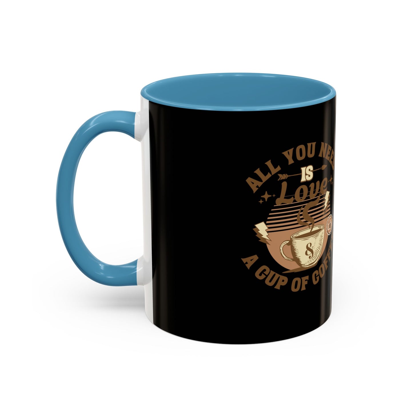 Love & Coffee Accent Mug - Perfect Gift for Coffee Lovers