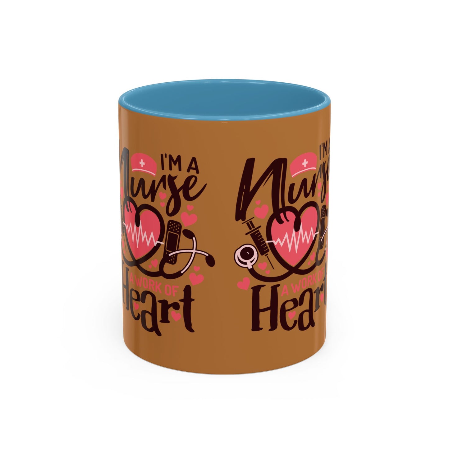 Nurse Heart Accent Coffee Mug - Perfect Gift for Healthcare Heroes