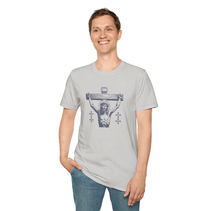 Unisex Softstyle T-Shirt - Vintage Jesus Graphic Tee