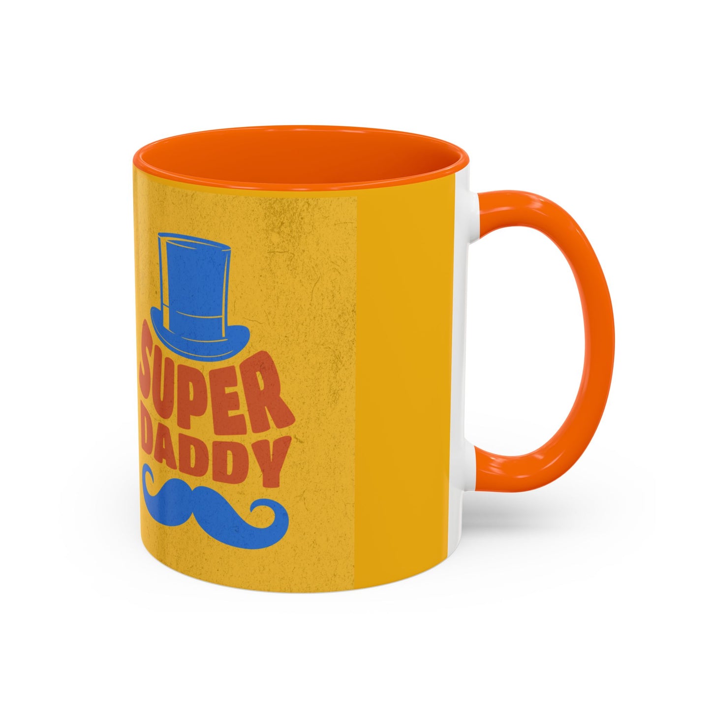 Super Daddy Accent Coffee Mug - Fun Gift for Father's Day