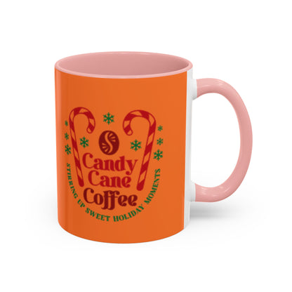 Candy Cane Coffee Holiday Mug – 11oz & 15oz Accent Coffee Cups