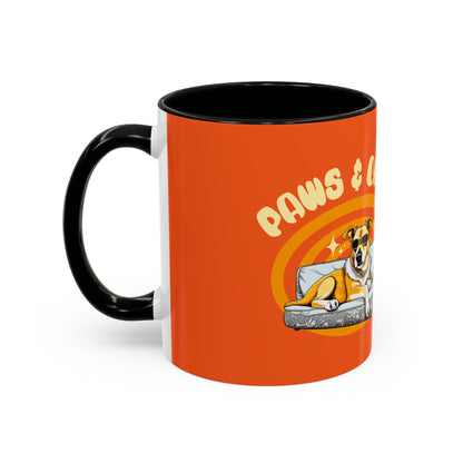 Chill Vibes Coffee Mug - Retro Dog Design