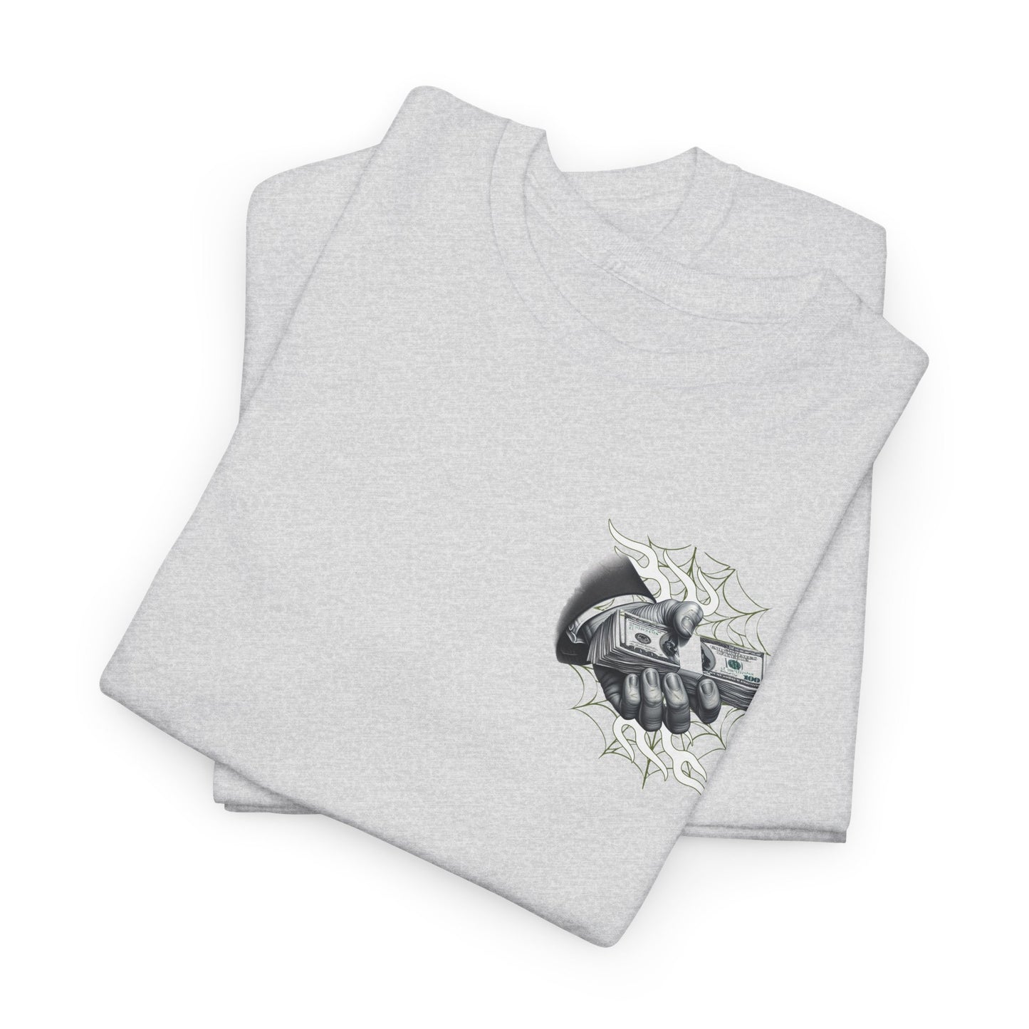 Men  Heavy Cotton T-Shirt- 'MONEYISM' Graphic Tee for Trendsetters